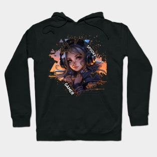 Halloween Gamer Witch Girl Hoodie